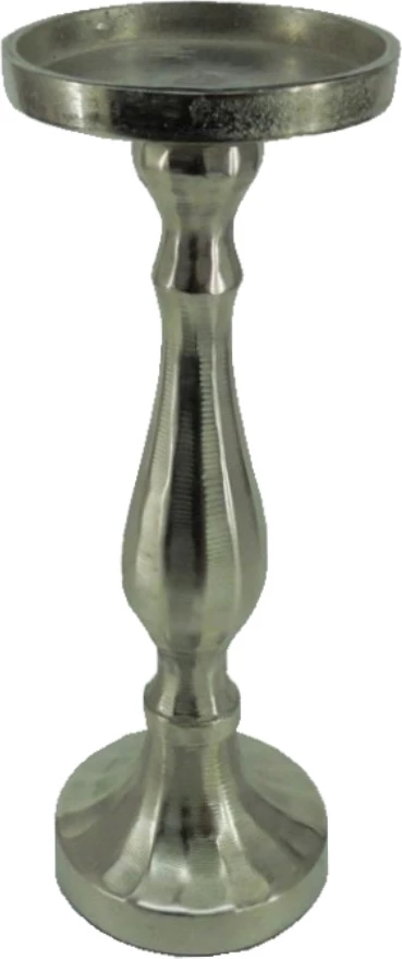 Mbajtëse për qiri PERRY, alumin, argjend, 11x31cm
