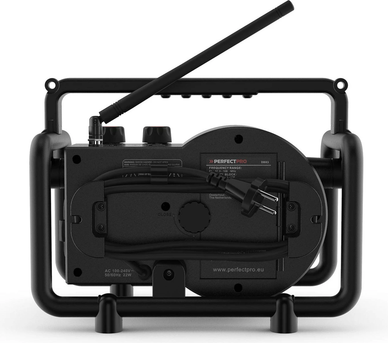 Radio portativ Perfectpro Dabbox, DAB+/FM, Bluetooth, 7 W, IP54, i zi
