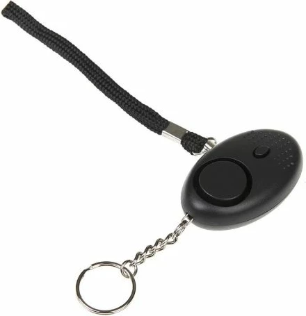 Alarm personal GUARD me dritë LED, i zi