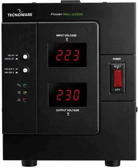 Stabilizator tensioni Tecnoware Power REG 2000, 2000VA/1600W, 220V, i zi