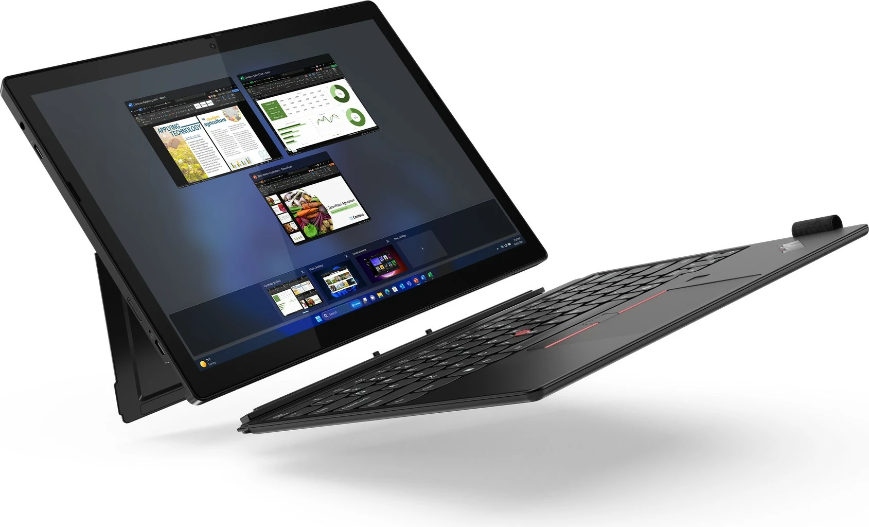 Tablet Lenovo ThinkPad X12 Detachable Gen 2, Intel Core Ultra 7, 32 GB, 1 TB, e zezë