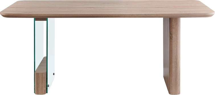 Tavolinë ngrënie Faghan, ngjyrë kafe, MDF, 180x90x76cm