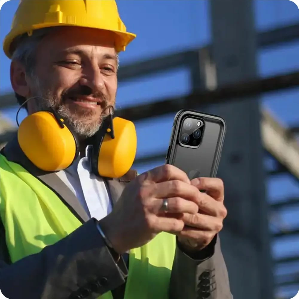 Mbështjellës Tech-Protect ShellBox IP68 për iPhone 15, i zi