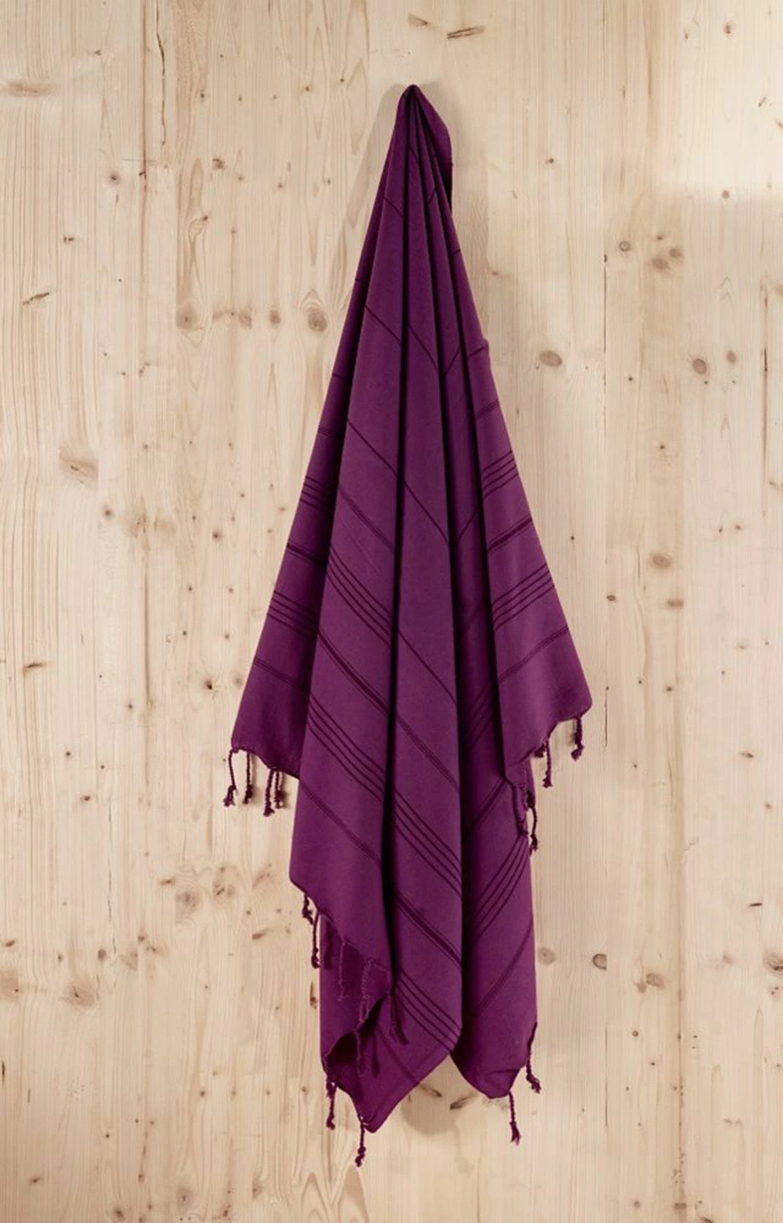 Peshqir plazhi Fouta Mijölnir, Sultan, ngjyrë damson
