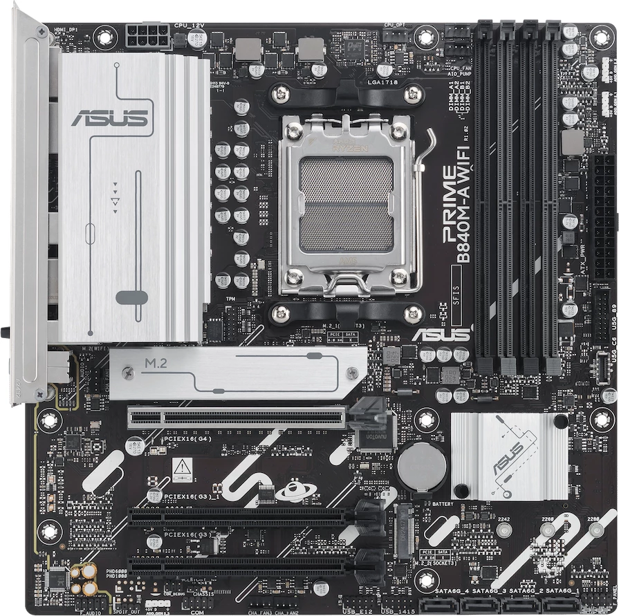 Pllakë amë ASUS PRIME B840M-A WIFI, mATX, AM5, DDR5