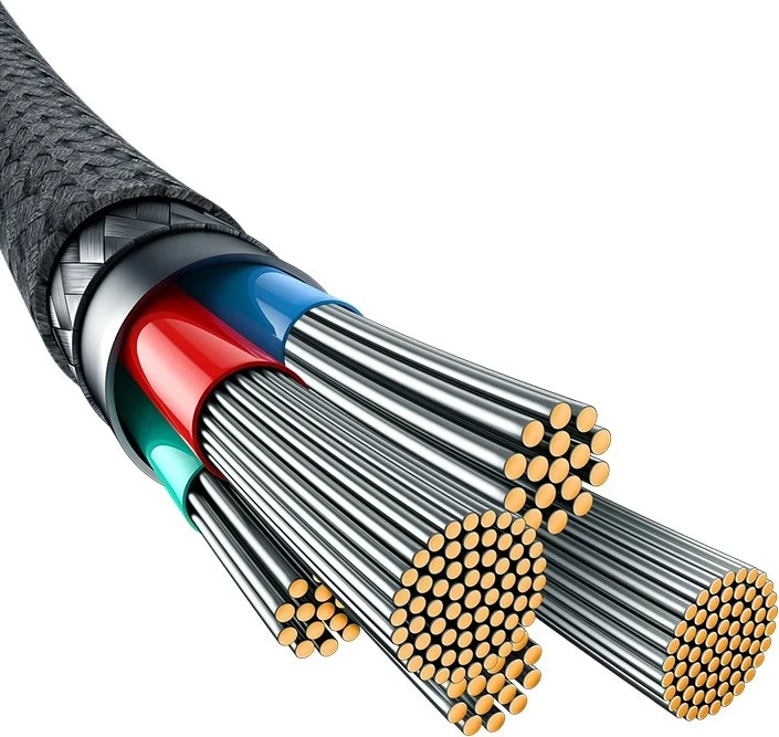 Kabllo USB Baseus Unbreakable, 2 m, 20 W, E zezë