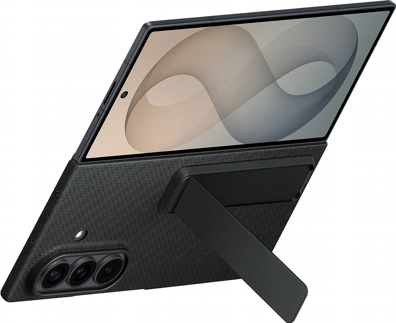 Mbështjellës Samsung Carbon Standing për Galaxy Fold8 Ultra, e zezë 2