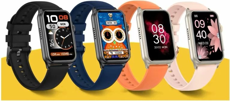 Smartwatch për femra Rubicon, zi/kaltër e errët