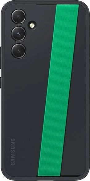 Mbështjellës Samsung Slim Strap Cover për Samsung Galaxy A54 5G A546, TPU/PC, me rrip, i zi