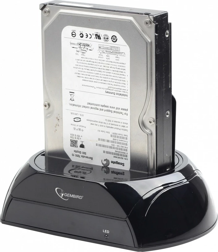 Kasë Gembird HD32-U3S-2 për HDD SATA 2.5"/3.5", USB 3.0, e zezë