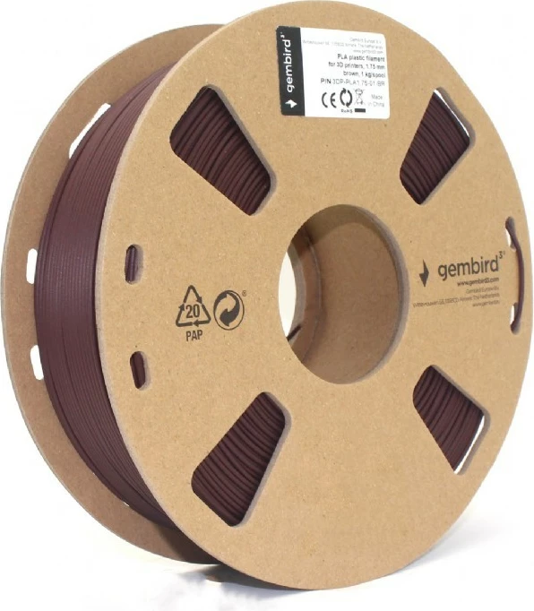 Filament 3D Gembird PLA 1.75mm, Kafe, 1kg