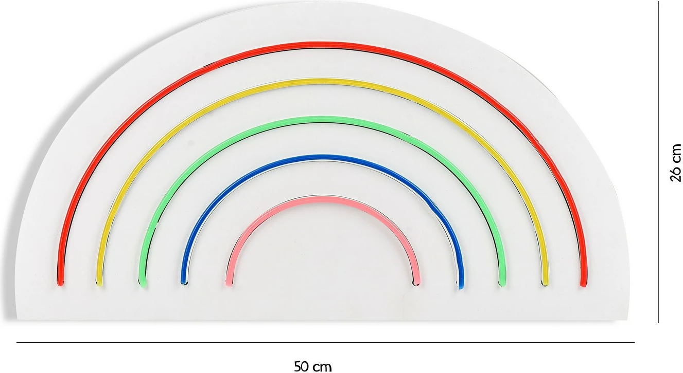 Dritë dekorative LED plastike, ylber, shumëngjyrëshe