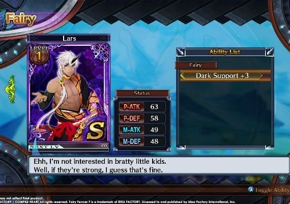 Fairy Fencer F ADF Fairy Set 3: Lars and Foxer DLC EN/JA/ZH Global