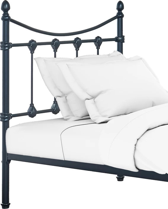 Krevat metalik Beowulf, ngjyrë e zezë, 90x190x102cm