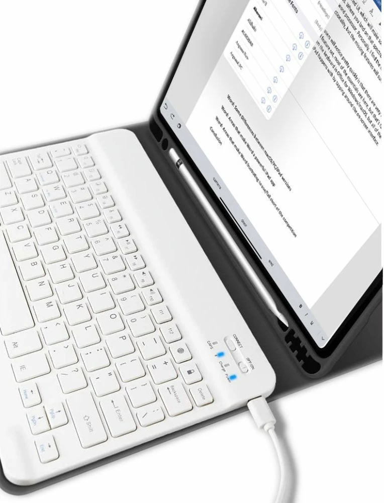 Mbështjellës me tastierë Bluetooth Tech-Protect SC Pen për iPad 10.2" 2019-2021, i zi