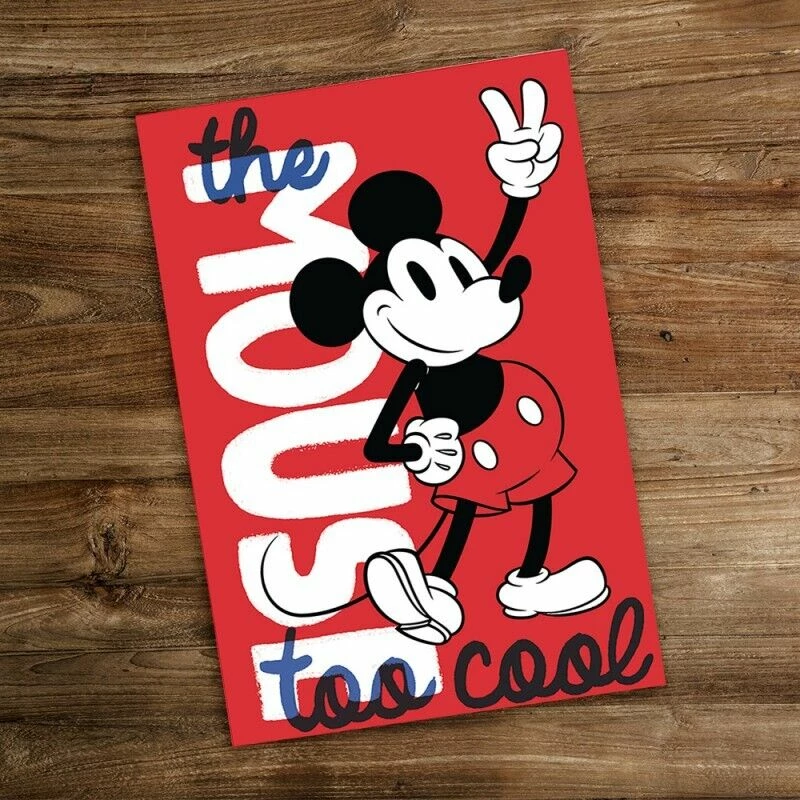 Fletore Pyramid International Mickey Mouse "Too Cool" A5, e kuqe