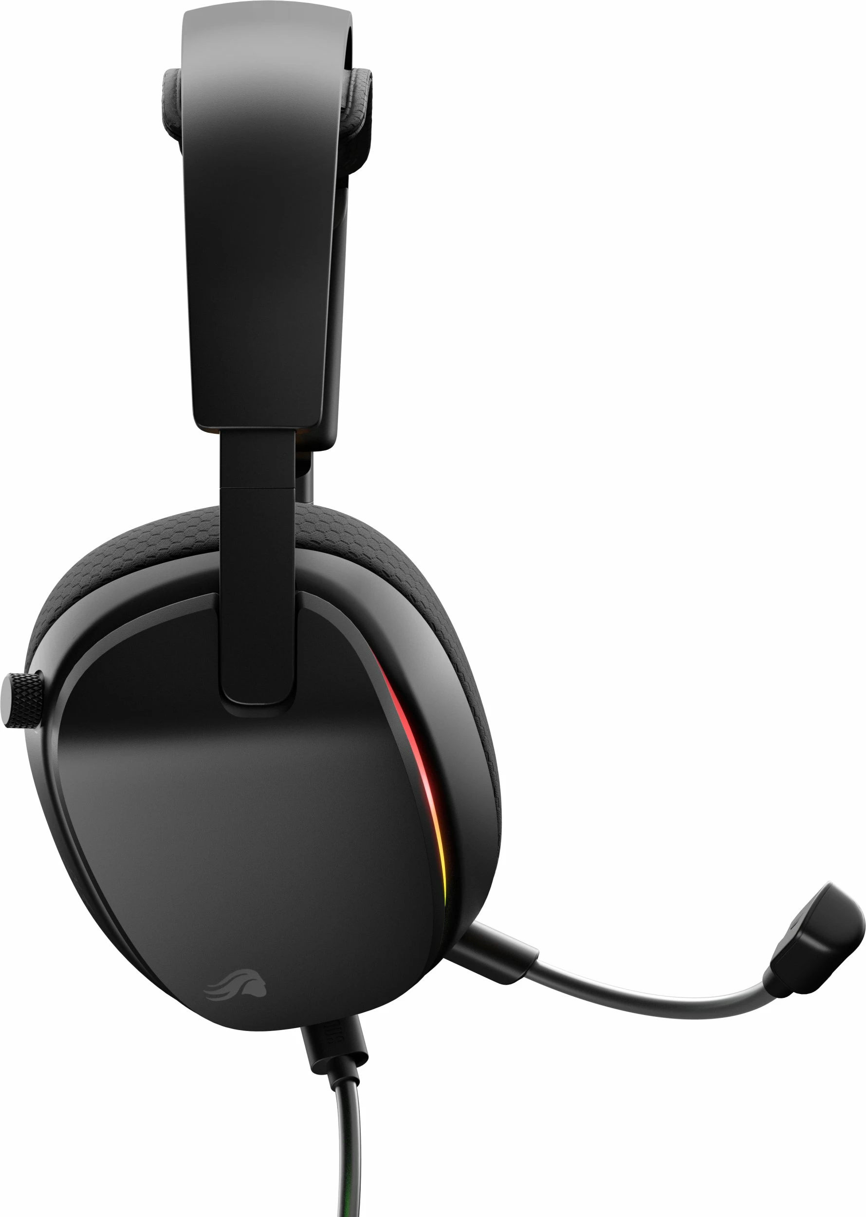 Kufje gaming Glorious GHS Eternal RGB, 40mm, me kabllo 3.5mm/USB-C, mikrofoni i shkëputshëm, RGB, të zeza
