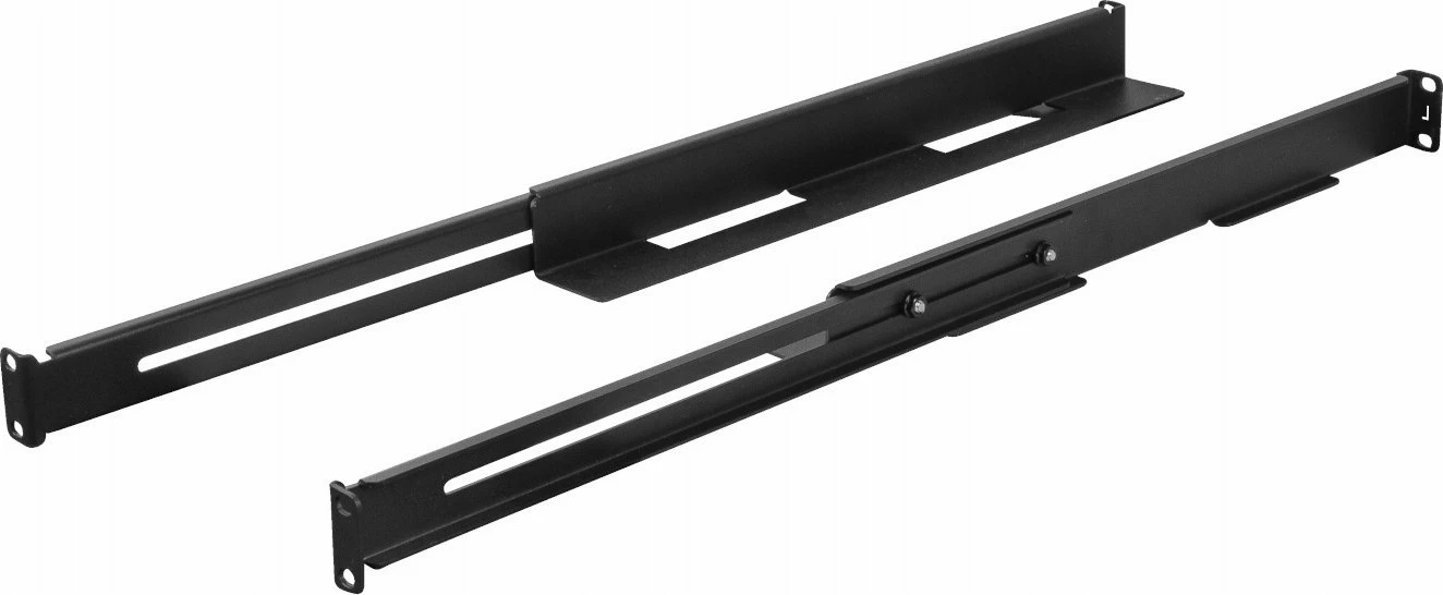 Shina montimi Lanberg AK-1901-B për kabinet rack 19\", 1U, rrëshqitëse, 397-680 mm, 90 kg, e zezë