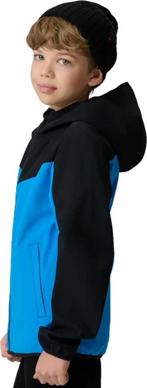 Jakne softshell për djem 4F M477, kaltër