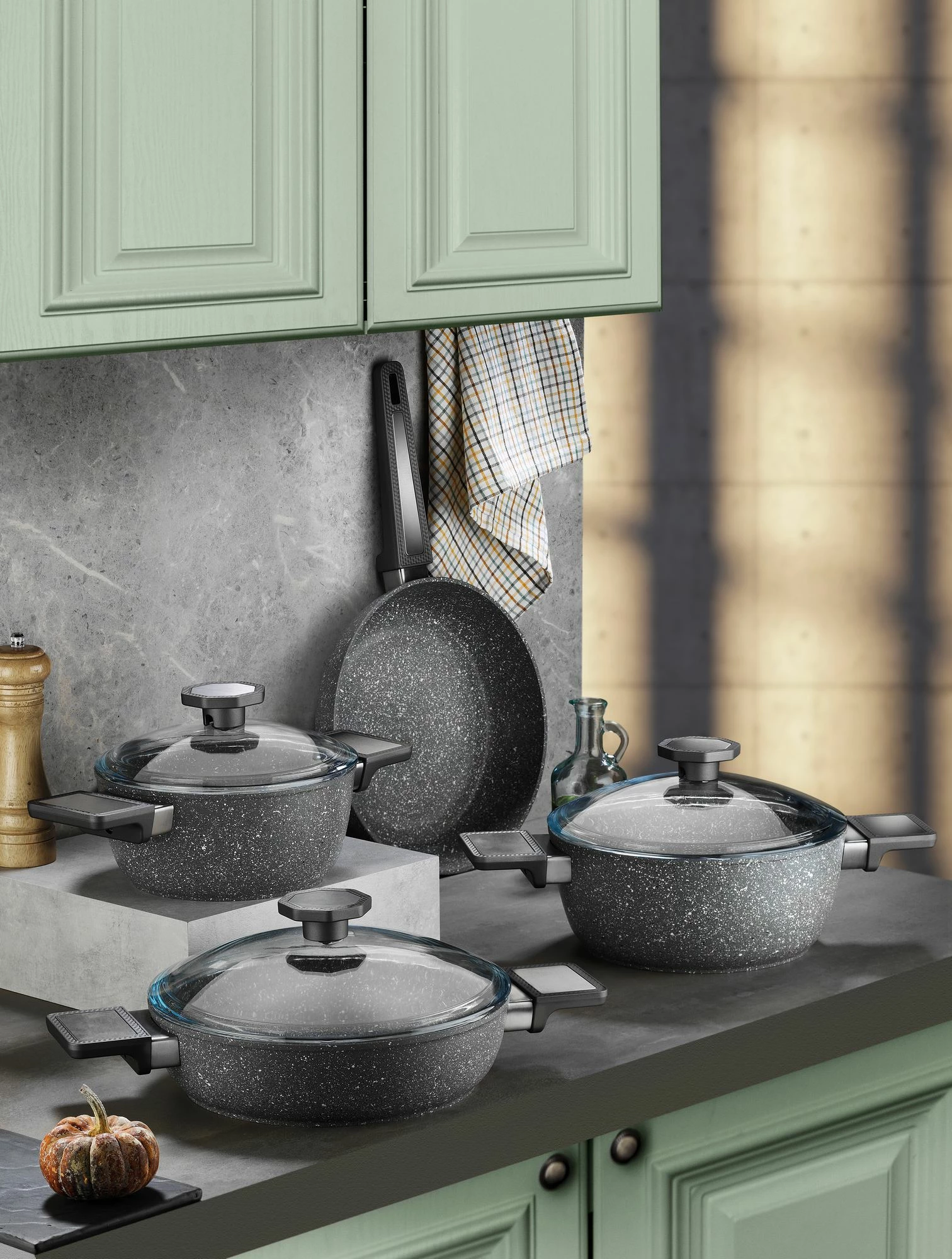 Set tenxheresh (7 copë), Hermia Concept, 55GTS000013