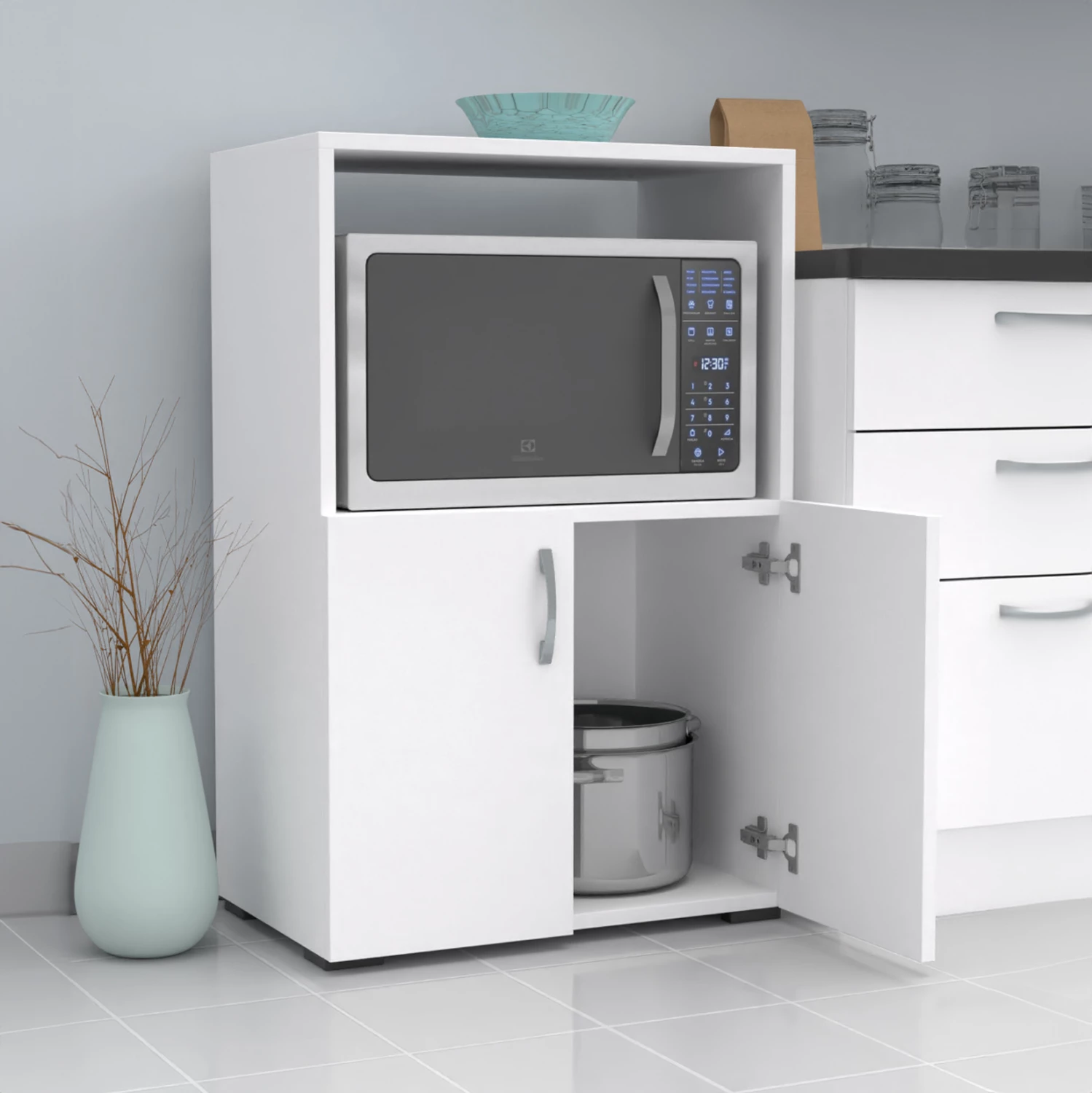 Dollap kuzhine NITO FH18197.01 melaminë ngjyrë bardhë 60x36x92H cm