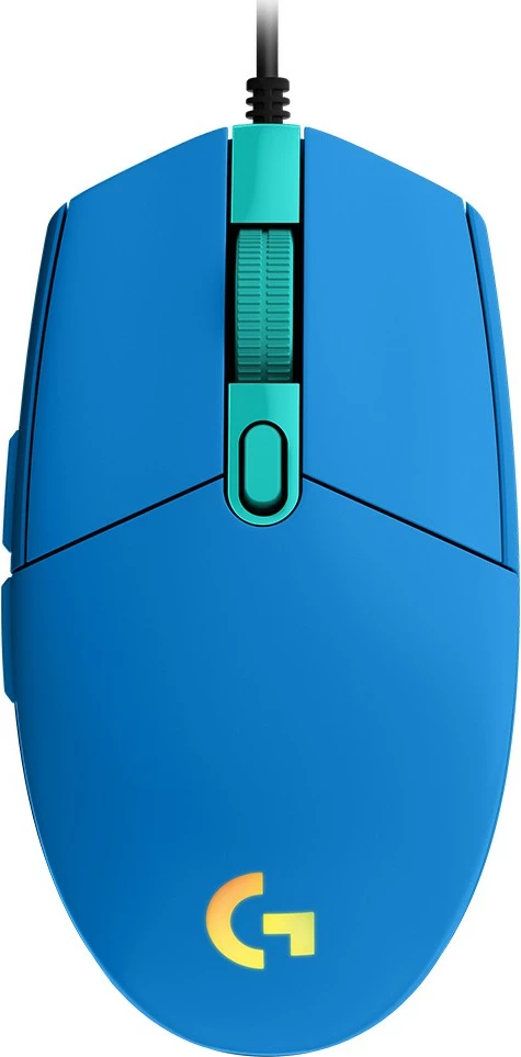 Maus gaming Logitech G203 LIGHTSYNC, USB, 8000 DPI, kaltër