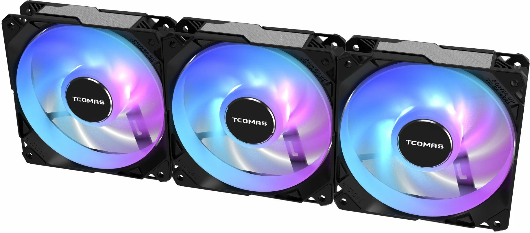Ventilator PC Tcomas FA200 120 mm PWM ARGB, i zi, 3-pack