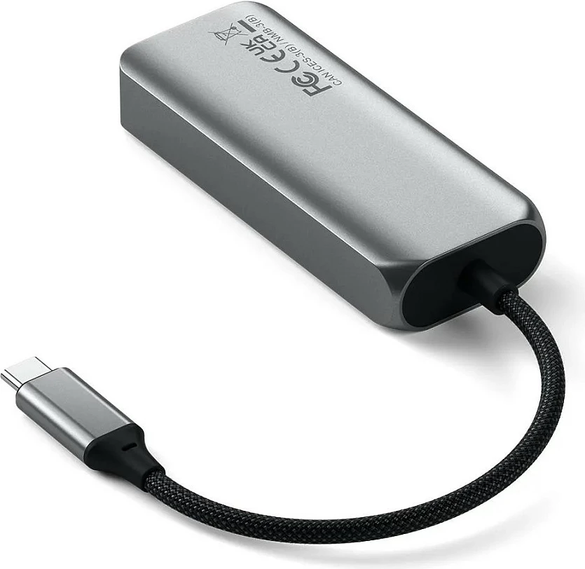 Hub USB-C Satechi 4-Port me 2.5 Gigabit Ethernet, Space Grey