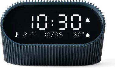 Orë me alarm Lexon Ray Clock LR155OB3, LCD, USB-C, e kaltër