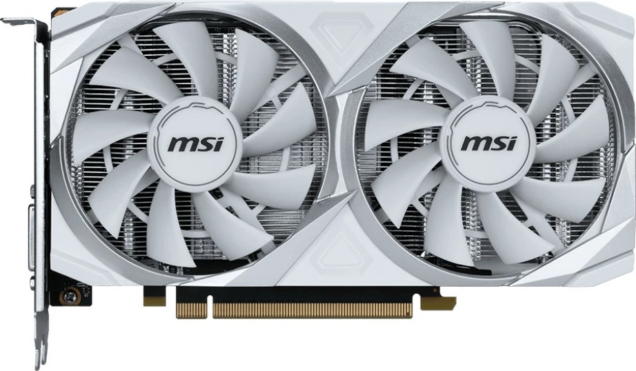 Kartelë grafike MSI RTX 3050 8GB Ventus 2X XS OC, e bardhë