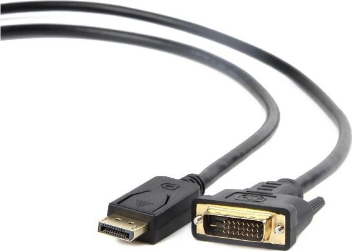Kabllo Gembird CC-DPM-DVIM, DisplayPort në DVI-D, 3m, e zezë