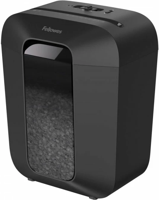 Shkatërrues dokumentesh Fellowes Powershred LX41 (MPN 4300701), 8 fletë, mini-cut 4×12 mm, DIN P-4, kosh 17 L, i zi