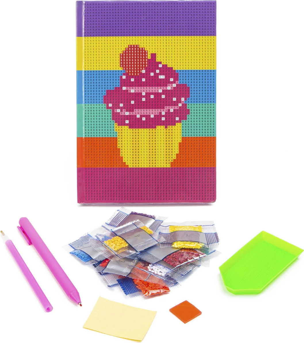 Set lodër për fëmijë Ka-Wazie Decorate Your Own Diamond Art Journal