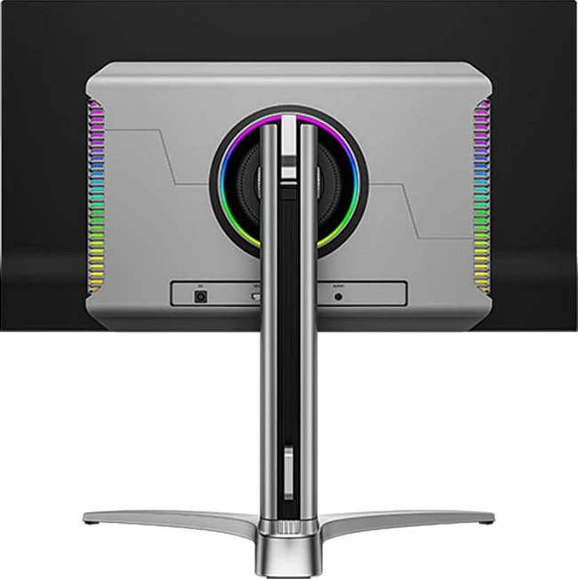 Monitor LC-Power LC-M27UO, 26.5", 4K UHD, QD-OLED, Adaptive Sync, altoparlantë, e zezë/argjendtë