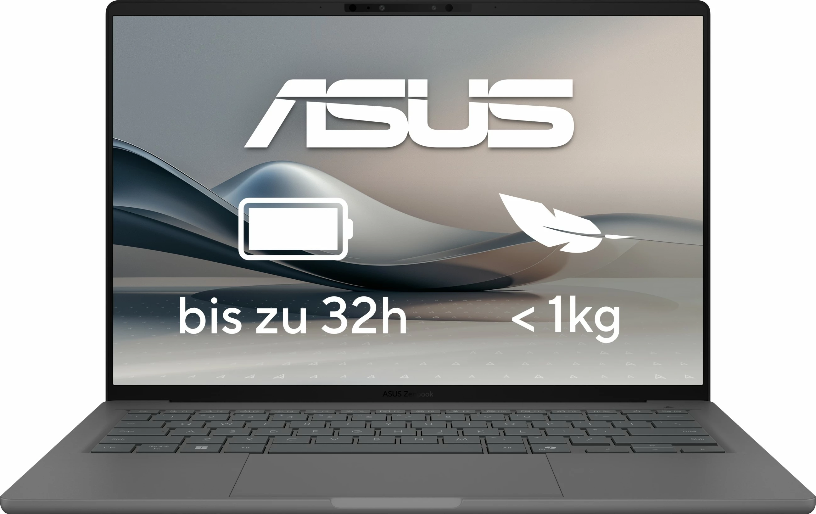 Laptop ASUS Zenbook A14 Snapdragon X Elite 32GB 1TB SSD Win11 gri