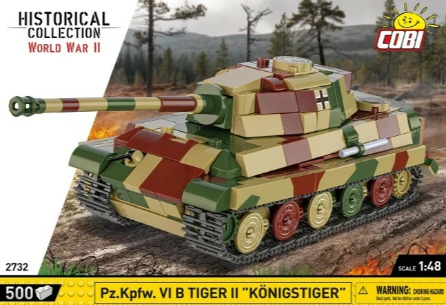 Set blloqesh Cobi Tiger II Königstiger, Historical Collection, 500 pjesë, Kamuflazh