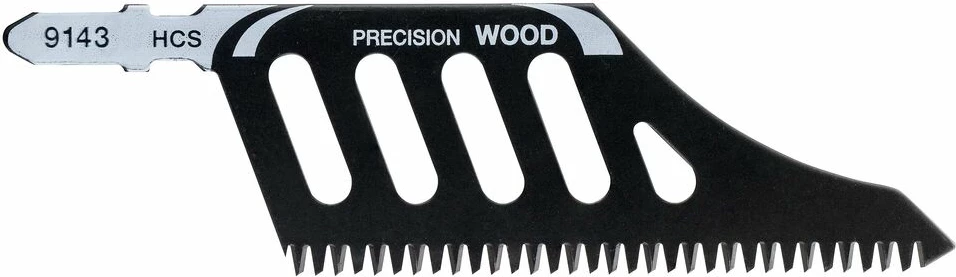 Rezilë për sharrë elektrike (jigsaw) T-Shank 9143 HCS për dru Precision Wood