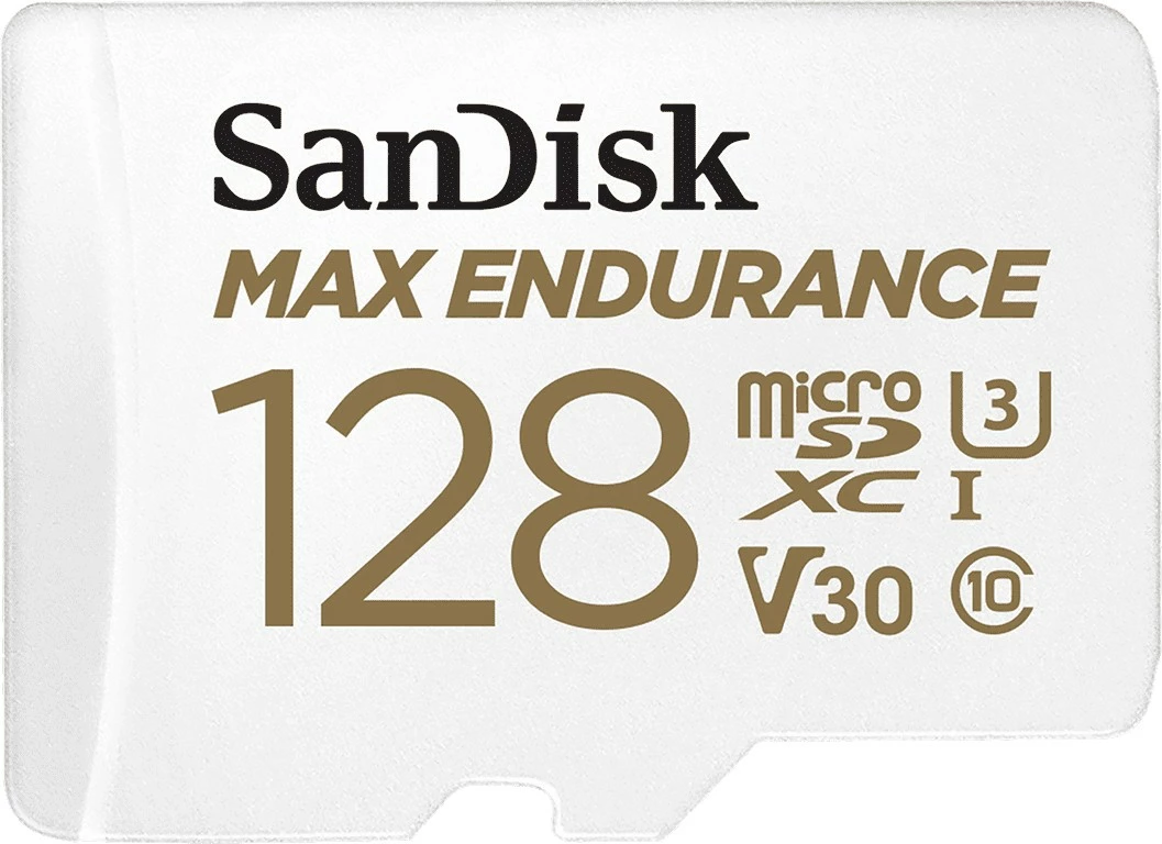 Kartelë MicroSDXC SanDisk Max Endurance, 128 GB, e bardhë