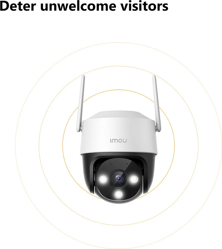 Kamerë sigurie IP Imou Cruiser 2C 2K, Wi‑Fi/Ethernet, Pan/Tilt 360°, microSD, IP66, e bardhë