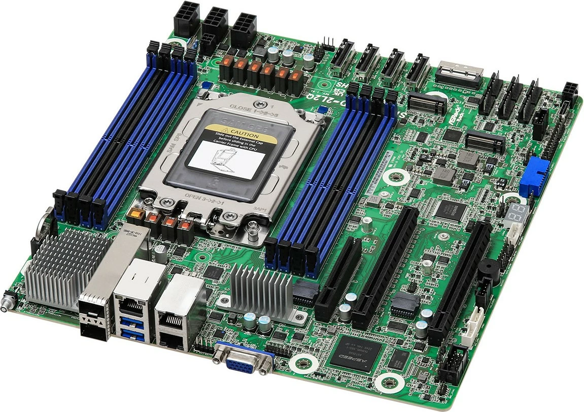 Pllakë amë ASRock SIENAD8UD-2L2Q, micro ATX, Socket SP6, për server, 8 slote RAM, 2x LAN