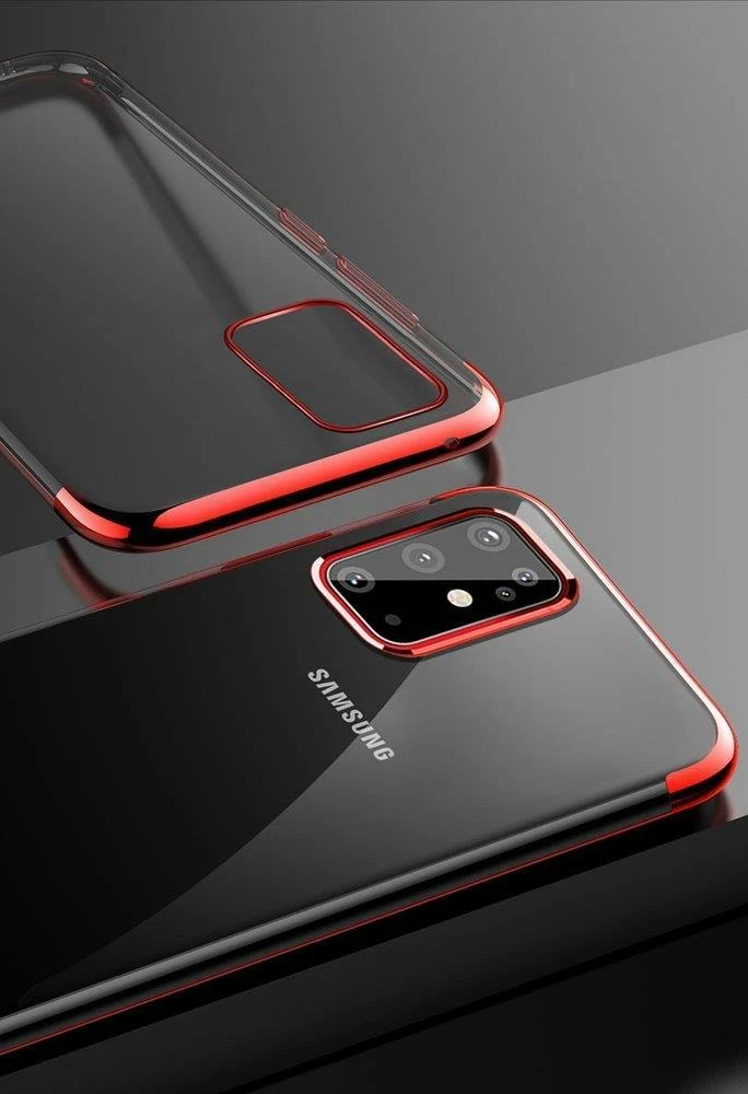 Mbështjellës Hurtel Clear Color 0.3mm për Samsung Galaxy A72, TPU, i tejdukshëm/zi