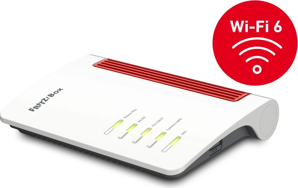 Router AVM FRITZ!Box 7530 AX Wi‑Fi 6 i bardhë