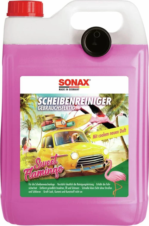 SONAX Uje për xhama i gatshem Sweet Flamingo, 5 L