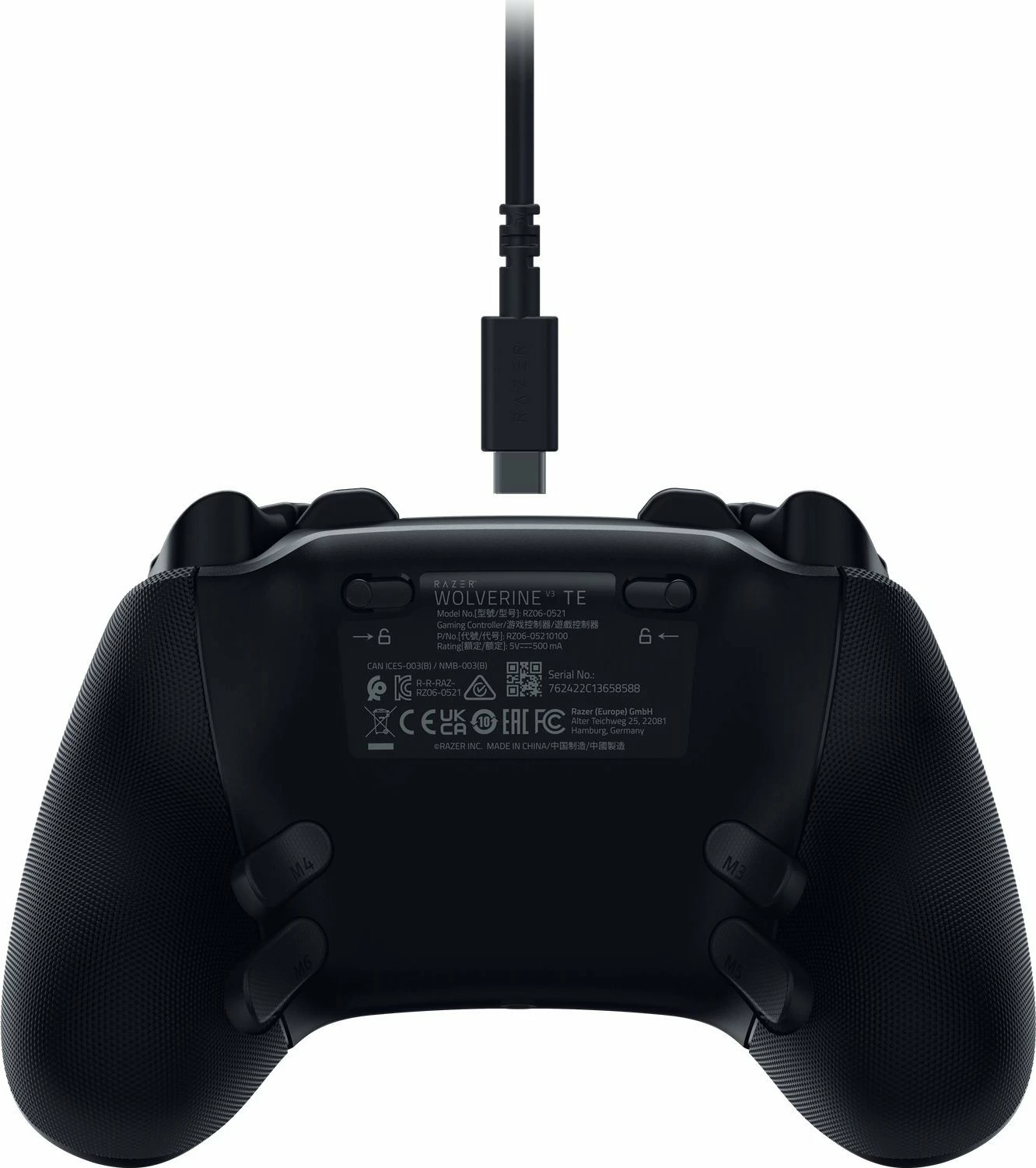 Kontroller gaming Razer Wolverine V3 Tournament Edition RZ06-05210100-R3M1 me kabllo për Xbox Series/PC, i zi