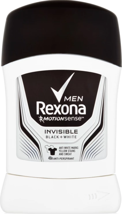 Deodorant Rexona Men Stick Invisiblev b&w, 50ml