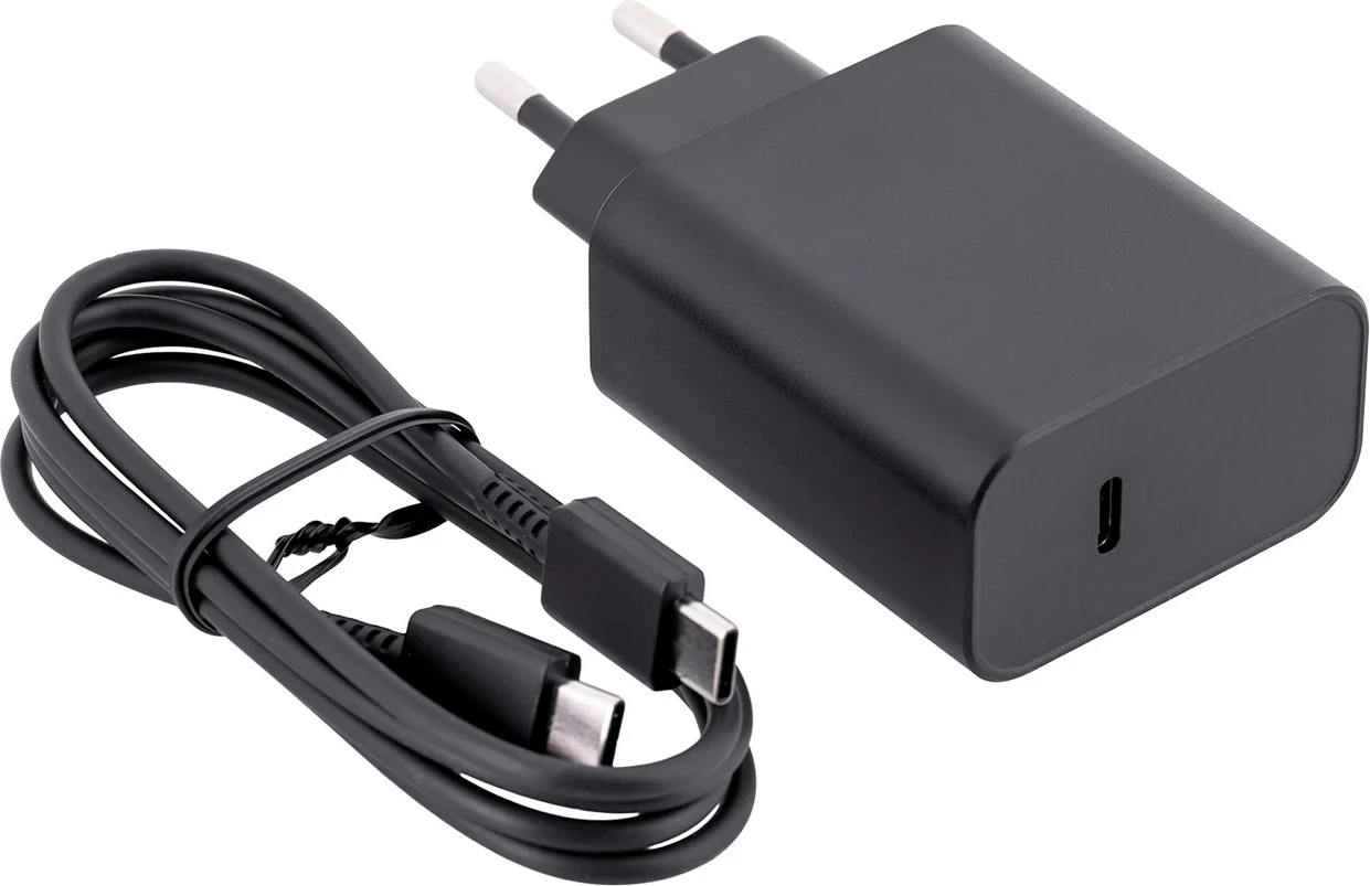 Karikues wireless Samsung GP-PWU024WIABW, për smartwatch, celular, kufje, 15W, USB Type-C, zi/argjendtë