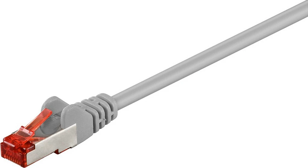 Kabllo rrjeti Goobay CAT6 0.5 m S/FTP RJ45, gri