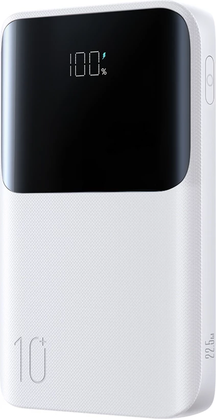 Powerbank Joyroom JR-QP191 Star Series Mini 10000mAh 22.5W me ekran digjital, i bardhë