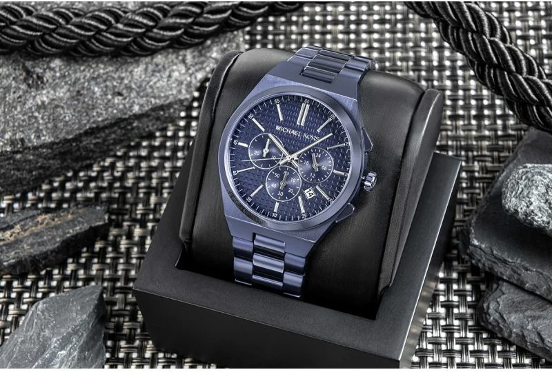 Orë dore për meshkuj Michael Kors, blu