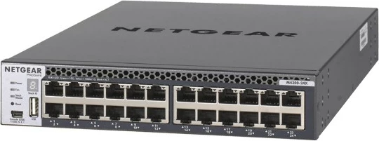 Switch NETGEAR M4300-24X, Managed, L3, 10G Ethernet, Rack mounting, 1U, e zezë
